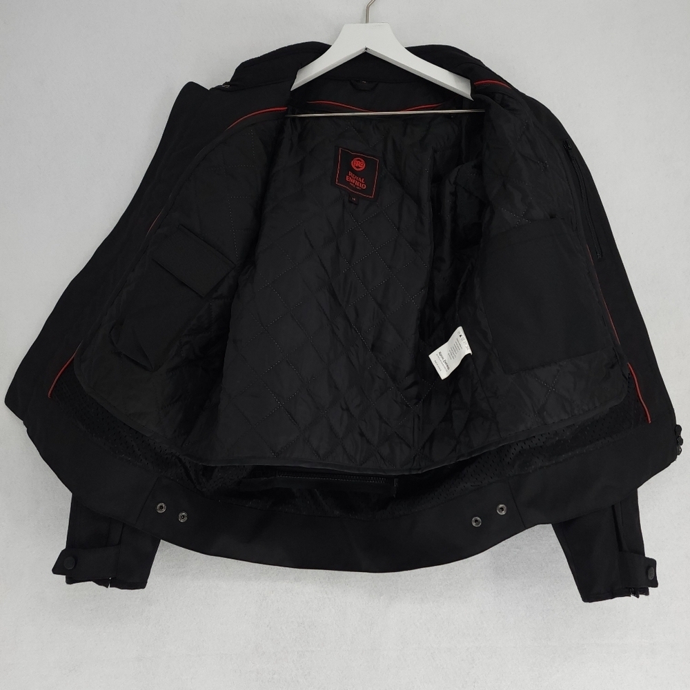 Royal Enfield Textile Waterproof Riding Motorcycle Reflective Jacket - Black - Picture 4 of 14
